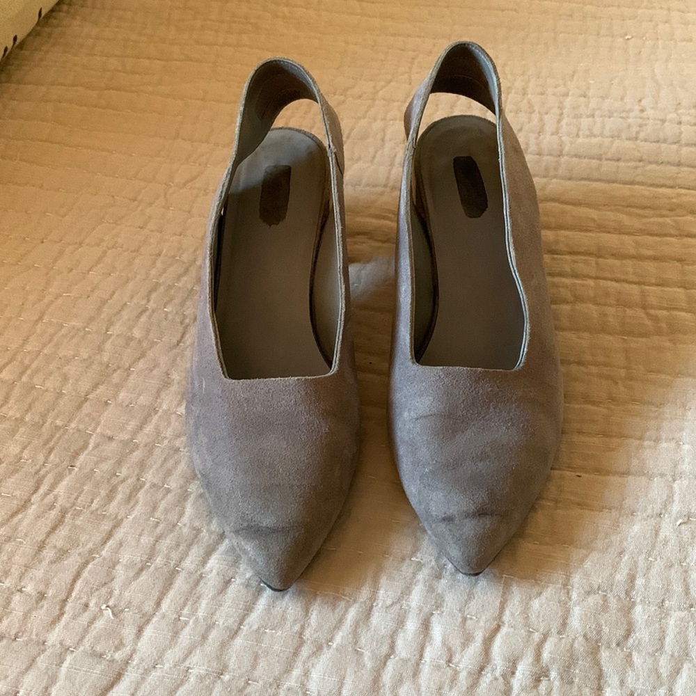 Marseille sling back block heel